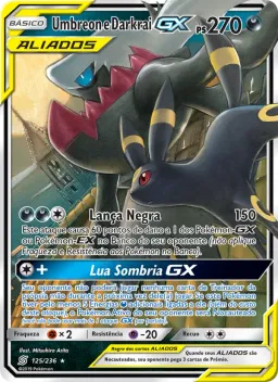 Umbreon e Darkrai GX 125 Sintonia Mental 