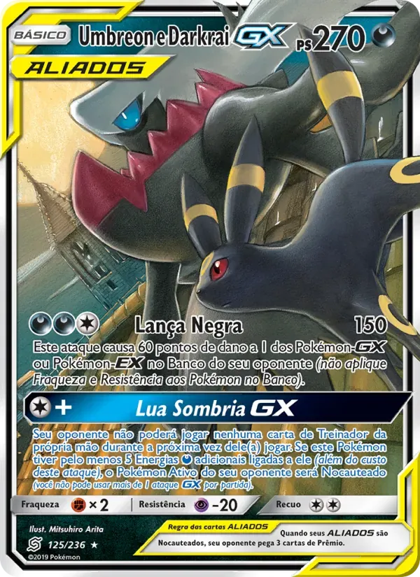 Umbreon e Darkrai GX 125/236 Sintonia Mental 