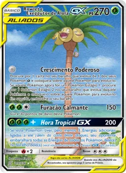 Rowlet e Exeggutor de Alola GX 215 Sintonia Mental