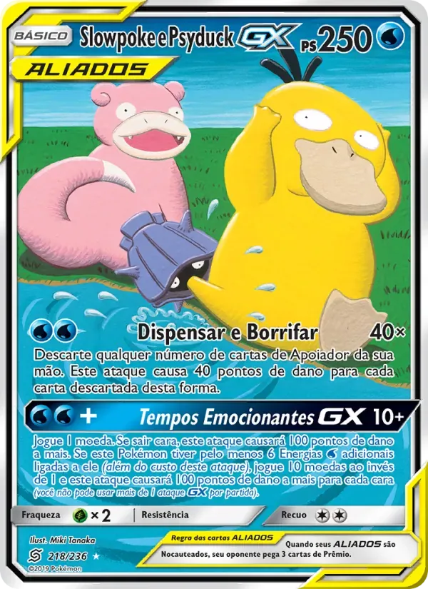 Slowpoke e Psyduck GX 218/236 Sintonia Mental 