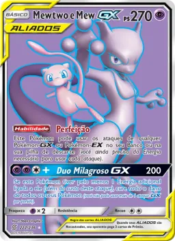 Mewtwo e Mew GX 222 Sintonia Mental 