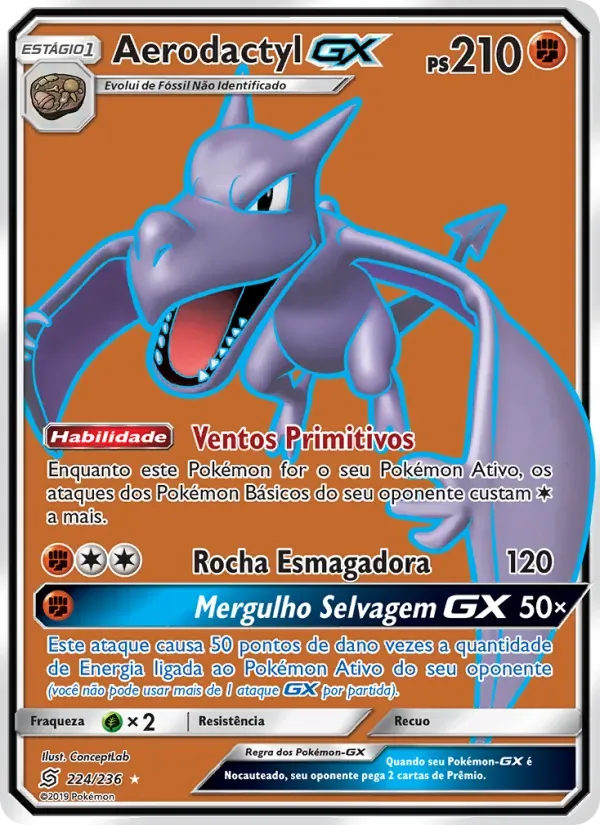Aerodactyl GX 224/236 Sintonia Mental
