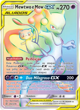 Mewtwo e Mew GX 242 Sintonia Mental 