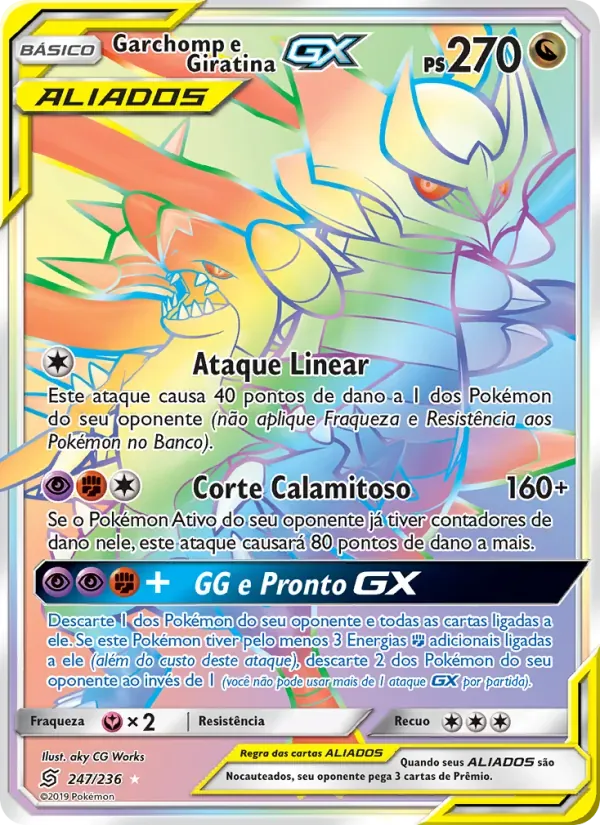 Garchomp e Giratina GX 247/236 Sintonia Mental 