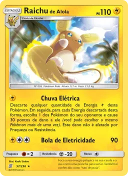 Raichu de Alola 57 Sintonia Mental 