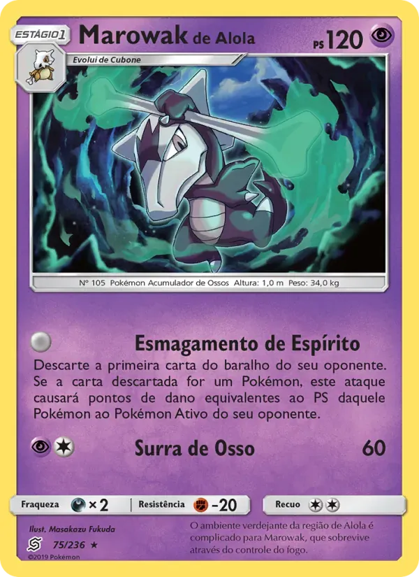 Marowak de Alola 75/236 Sintonia Mental