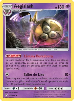 Aegislash 95 Sintonia Mental 