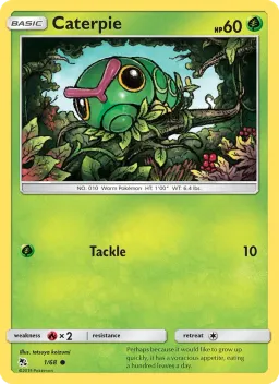Caterpie 1 Destinos Ocultos