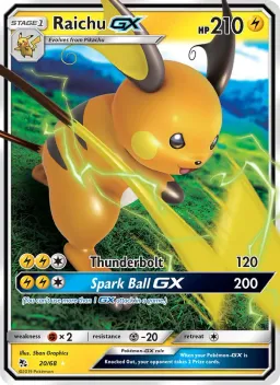 Raichu GX 20 Destinos Ocultos