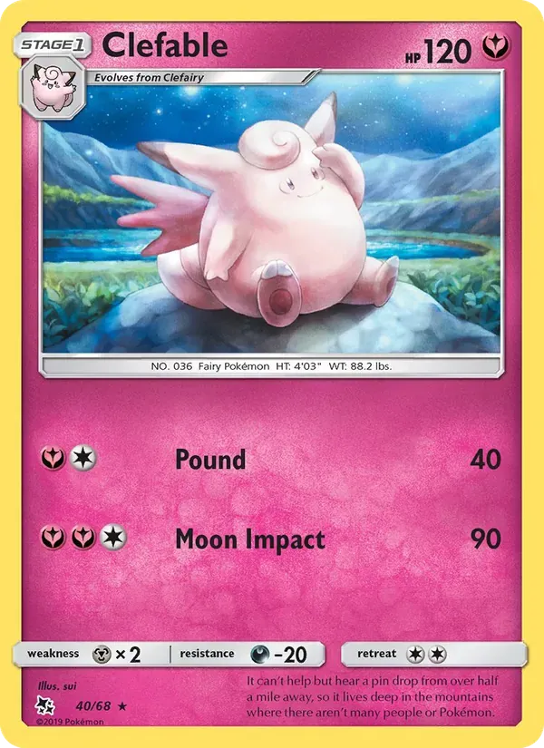 Clefable 40/68 Destinos Ocultos