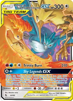 Moltres & Zapdos & Articuno GX 44 Destinos Ocultos