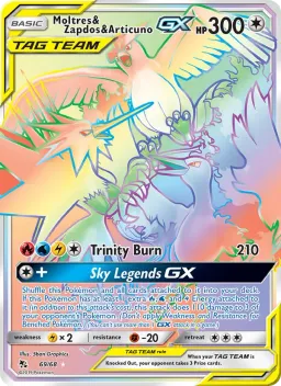 Moltres & Zapdos & Articuno GX 69 Destinos Ocultos