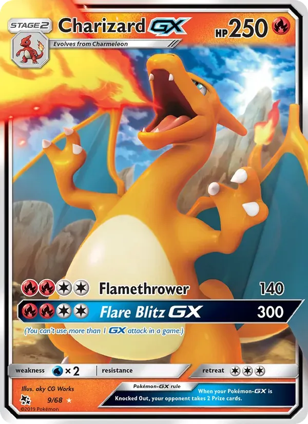 Charizard GX 9/68 Destinos Ocultos