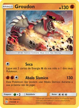 Groudon 113 Eclipse Cósmico