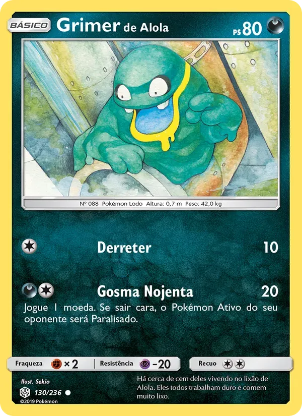 Grimer de Alola 130/236 Eclipse Cósmico