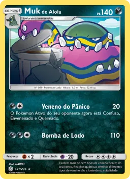 Muk de Alola 131 Eclipse Cósmico