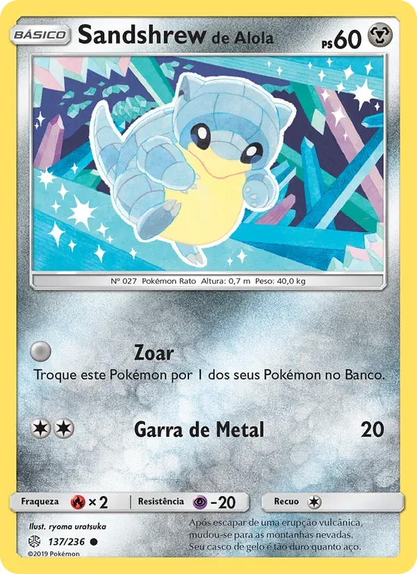 Sandshrew de Alola 137/236 Eclipse Cósmico
