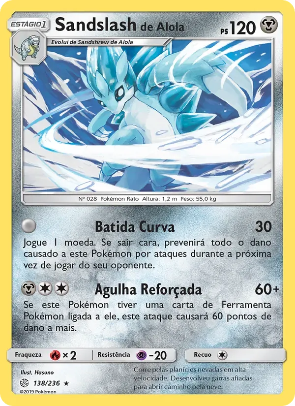 Sandslash de Alola 138/236 Eclipse Cósmico