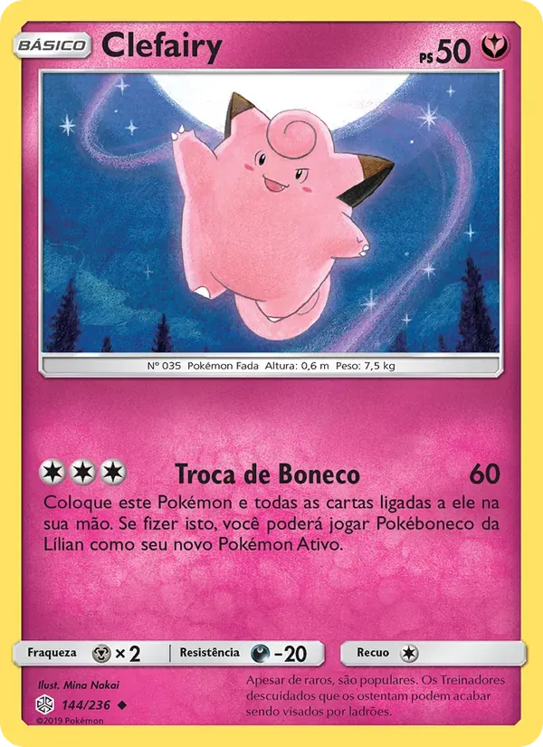 Clefairy 144/236 Eclipse Cósmico