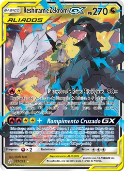Reshiram e Zekrom GX 157 Eclipse Cósmico