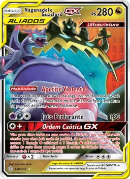 Naganadel e Guzzlord GX 158 Eclipse Cósmico