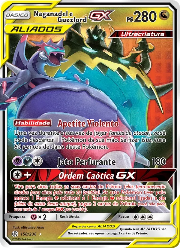 Naganadel e Guzzlord GX 158/236 Eclipse Cósmico
