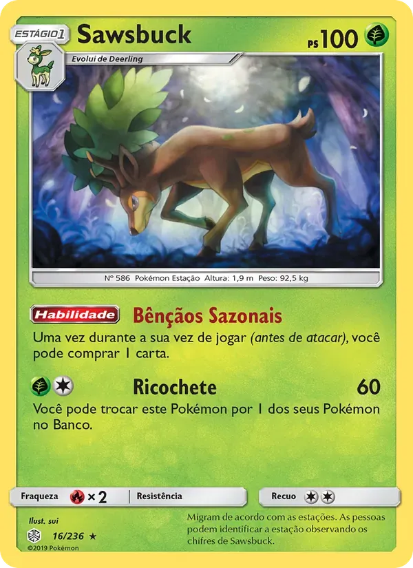 Sawsbuck 16/236 Eclipse Cósmico