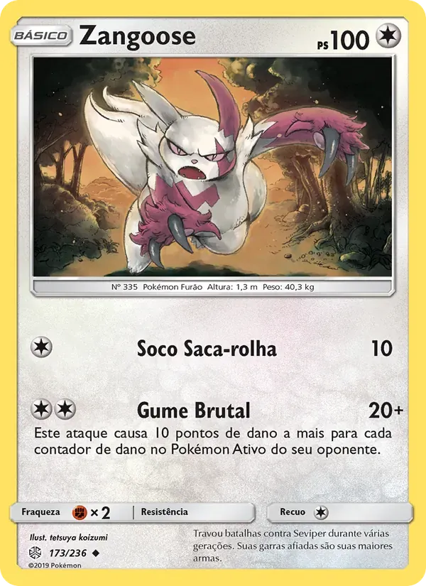 Zangoose 173/236 Eclipse Cósmico