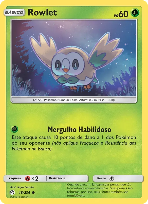 Rowlet 18/236 Eclipse Cósmico