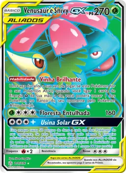 Venusaur e Snivy GX 210 Eclipse Cósmico