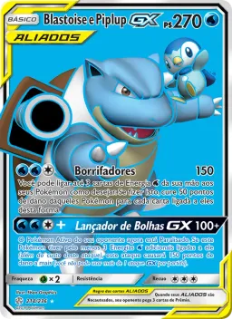 Blastoise e Piplup GX 214 Eclipse Cósmico