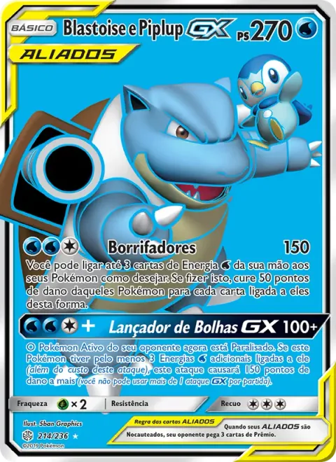 Blastoise e Piplup GX 214/236