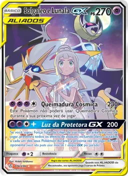 Solgaleo e Lunala GX 216 Eclipse Cósmico