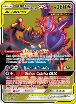 Naganadel e Guzzlord GX 223 Eclipse Cósmico