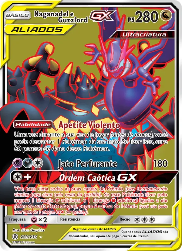 Naganadel e Guzzlord GX 223/236 Eclipse Cósmico
