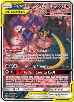 Naganadel e Guzzlord GX 224 Eclipse Cósmico
