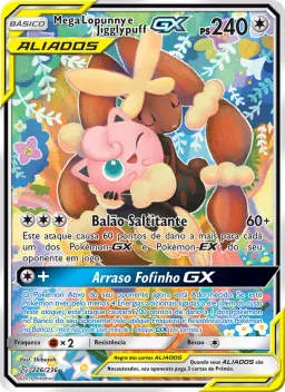 Mega Lopunny e Jigglypuff GX 226 Eclipse Cósmico