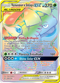 Venusaur e Snivy GX 249 Eclipse Cósmico