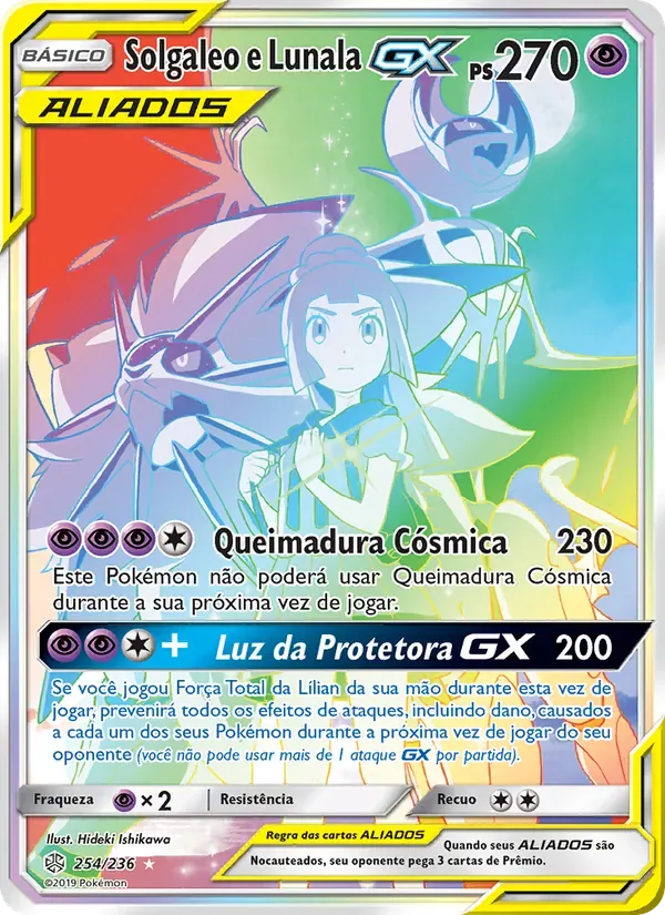 Solgaleo e Lunala GX 254/236 Eclipse Cósmico