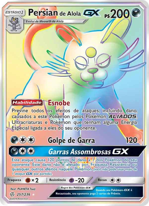 Persian de Alola GX 257/236 Eclipse Cósmico