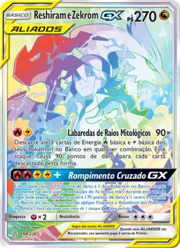 Reshiram e Zekrom GX 259 Eclipse Cósmico