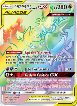 Naganadel e Guzzlord GX 260 Eclipse Cósmico
