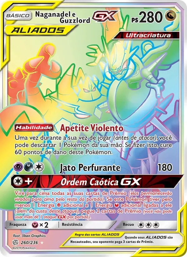 Naganadel e Guzzlord GX 260/236 Eclipse Cósmico