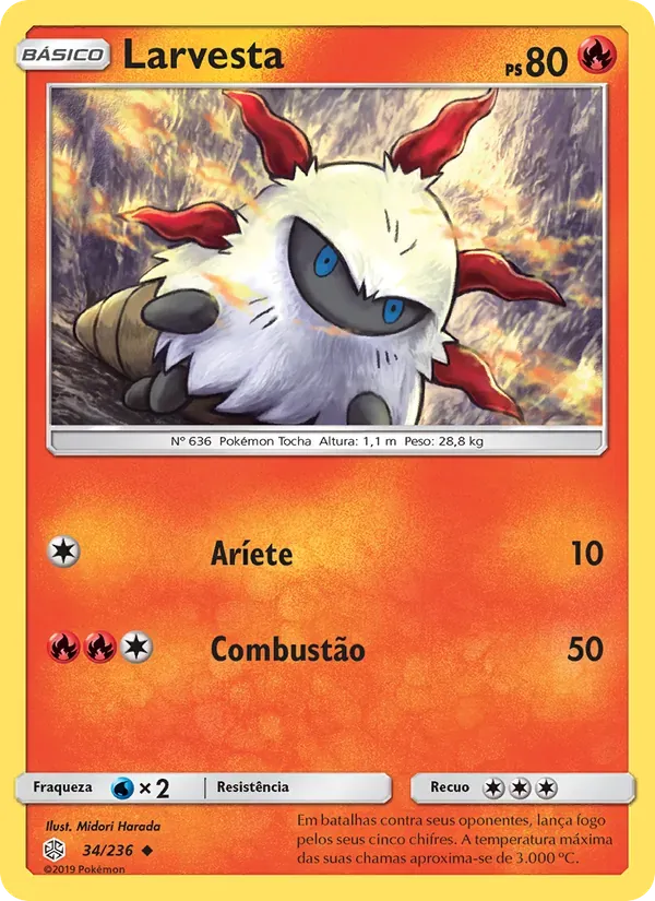 Larvesta 34/236 Eclipse Cósmico