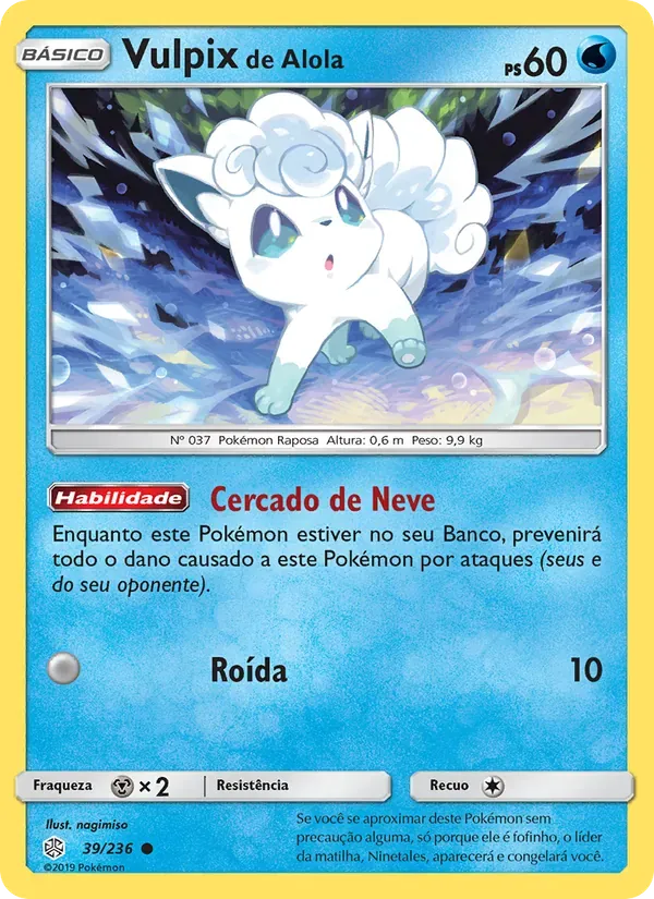 Vulpix de Alola 39/236 Eclipse Cósmico
