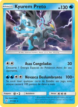 Kyurem Preto 61 Eclipse Cósmico