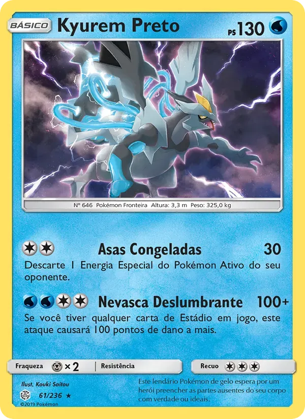 Kyurem Preto 61/236 Eclipse Cósmico