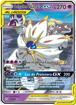 Solgaleo e Lunala GX 75 Eclipse Cósmico