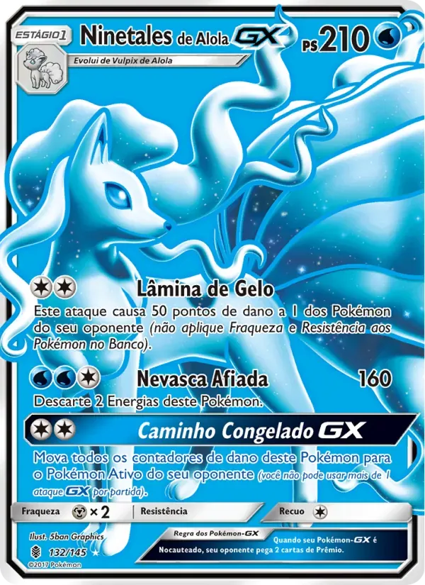 Ninetales de Alola GX 132/145 Guardiões Ascendentes