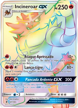 Incineroar GX 147 Guardiões Ascendentes